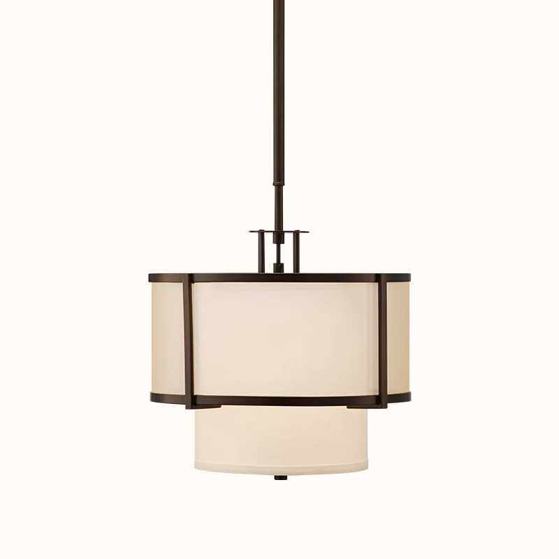 雷朗灯饰新中式客厅卧室餐厅吊灯现代灯具仿古圆形吊灯茶楼简约灯