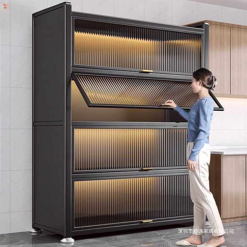 厨房置物架落地餐边柜储物柜子多层家用客厅微波炉收纳橱柜,电子元器件市场,其它元器件,淘宝优惠券,粉丝福利购,淘宝优惠卷