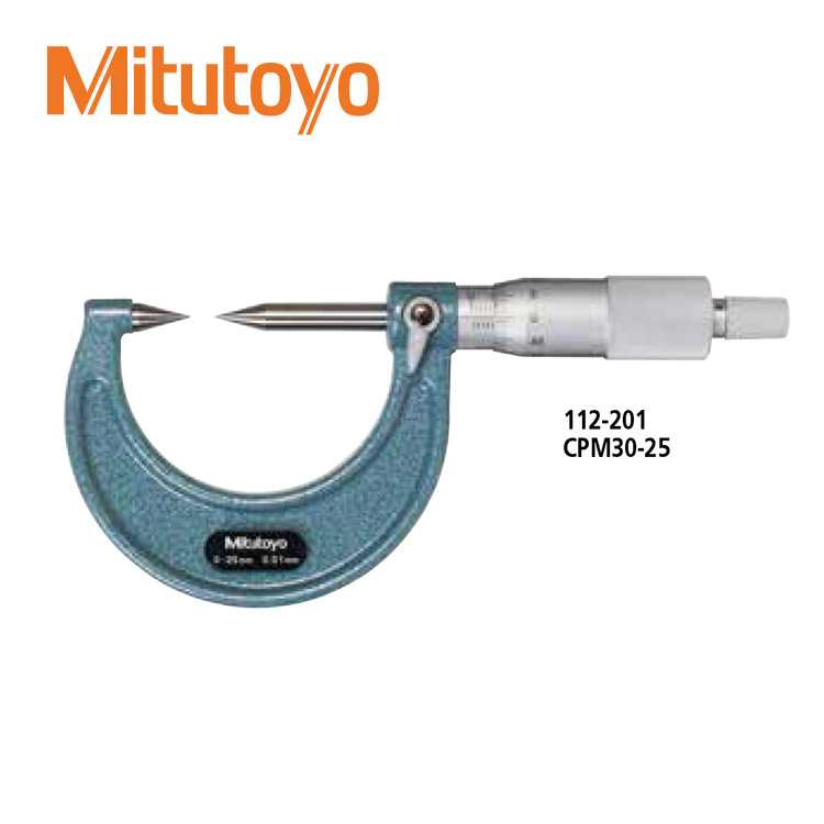 三丰尖头千分尺112-201 153 202 154 213 165 166 CPM15-25 50 75