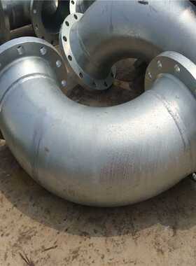 镀锌法兰弯头  A234WPB 钢制热镀锌双法兰弯头