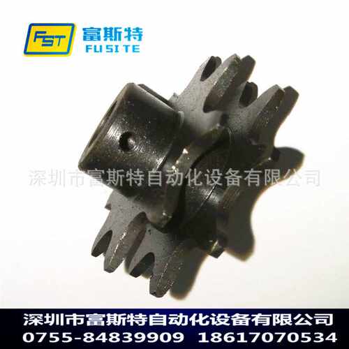厂家 双排链轮 2.5倍速从动链轮 9齿碳钢发黑 bs25-206