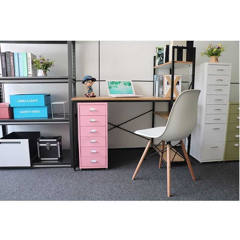 抽屉式文件柜钢制收纳移动矮柜桌下铁皮小柜子a4办公室窄储物多层