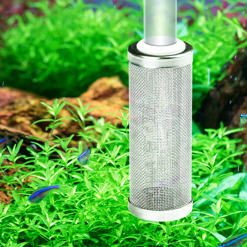 鱼缸不锈钢进水口保护套鱼缸水族箱过滤器过滤桶进入吸水口过滤网