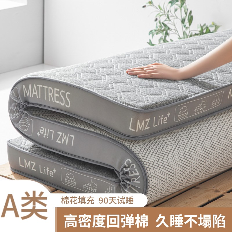 学生宿舍单人床垫高密度回弹棉A家用软垫记忆棉硬海绵榻榻米可定