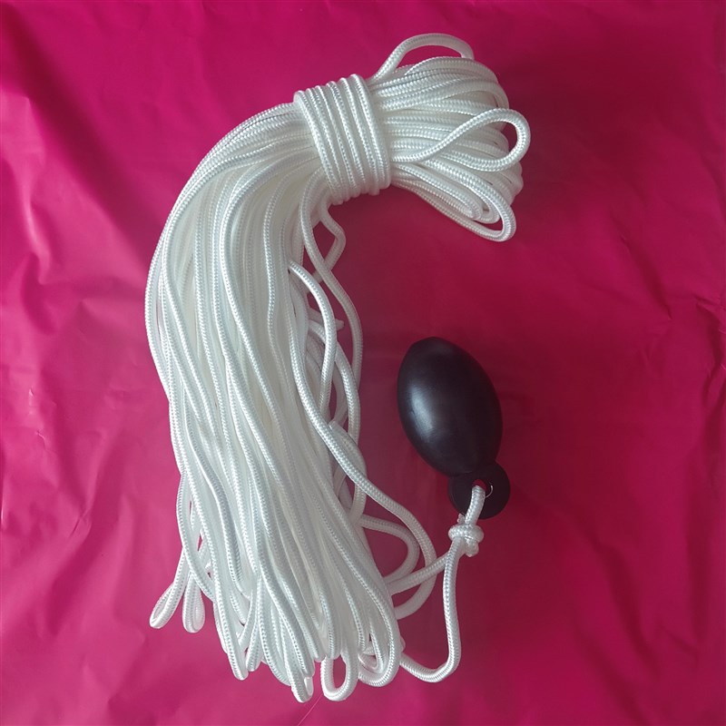 船用撇缆绳抛缆绳抛物绳6 8 10mm L船艇用撇缆球抛揽球抛揽头