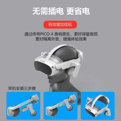 传音耳罩 支持 PICO4 Pro 版 精英头戴 舒适可调