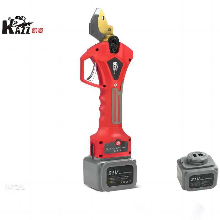 凯姿3.2公分高空粗枝剪 KZ320电动修树枝剪刀果树剪刀片 两电一充