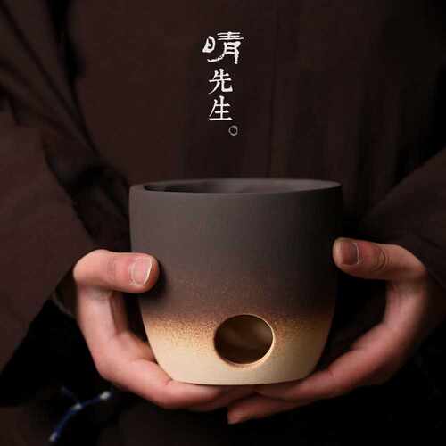 晴先生耐火陶泥茶炉风炉手工炭炉 功夫茶具酒精炉加热 碳火用茶炉