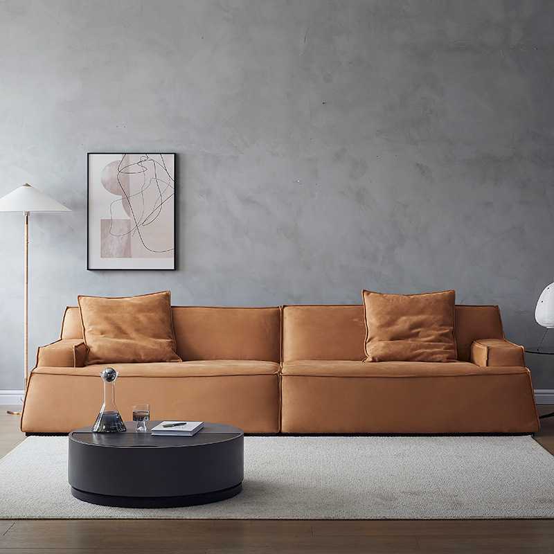 意式轻奢布艺沙发现代简约客厅三人直排科技布沙发baxter设计师款