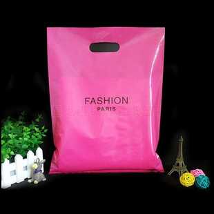 现货 时尚红色服装袋 PE平口袋熟料袋 女装服饰胶袋 100个/包