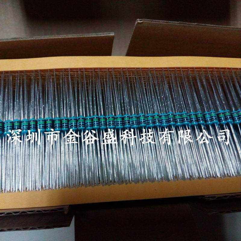 1/4W金膜电阻 200R 精密电阻 200欧 1% 金属膜电阻 5000/盒