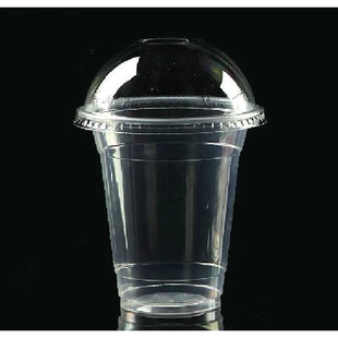一次性透明奶茶杯塑料杯子果汁沙冰杯 320ml  不含盖 1000只 通版