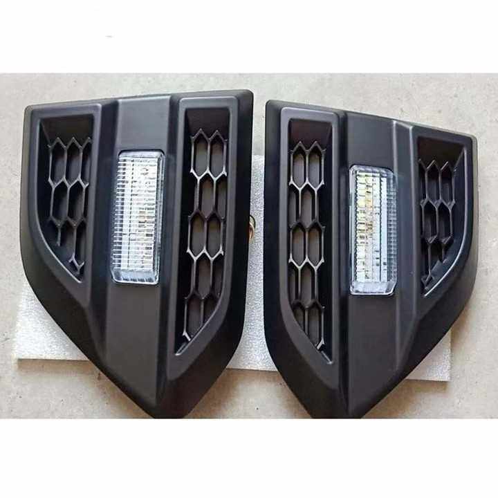 适用福特撼路者ranger改装叶子板侧边灯转向灯日行灯侧框带LE