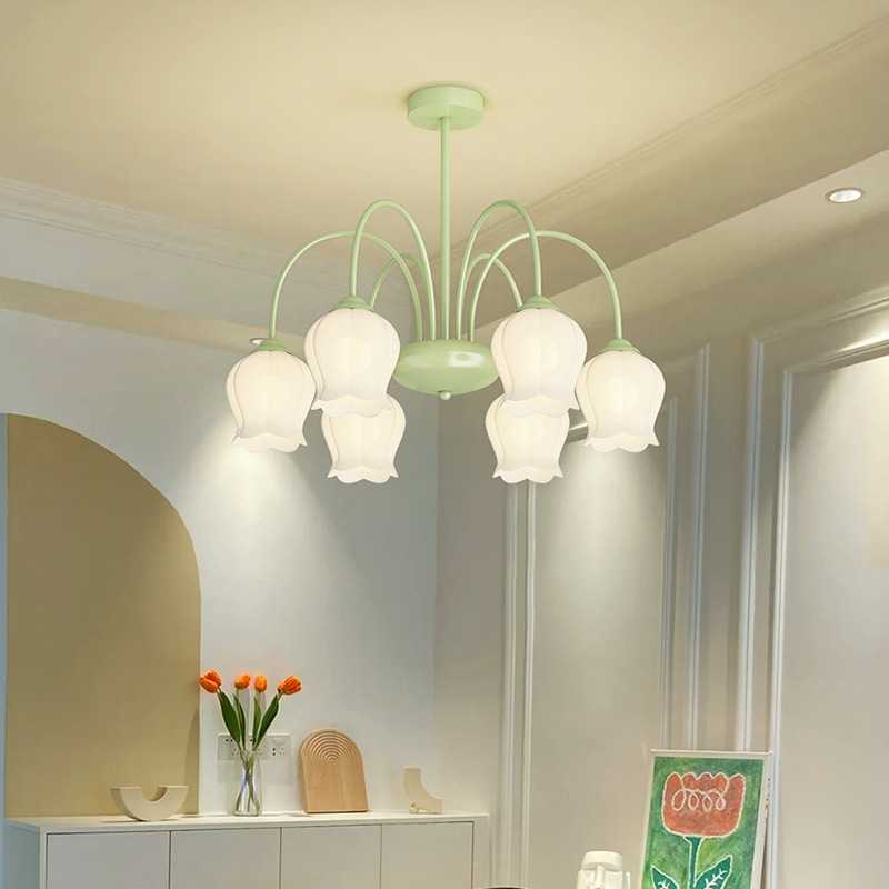 法式奶油风田园风铃兰吊灯客厅客厅餐厅儿童房简约创意主卧室灯