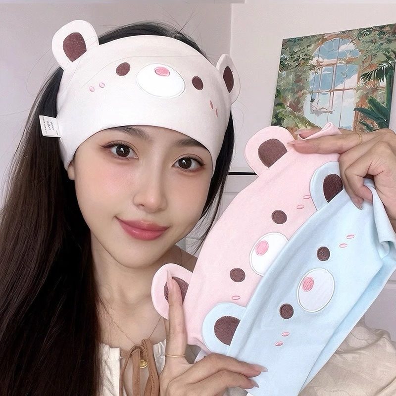 月子头巾春秋季薄款防风发带产妇产后护额头带孕妇束发带保暖纯棉