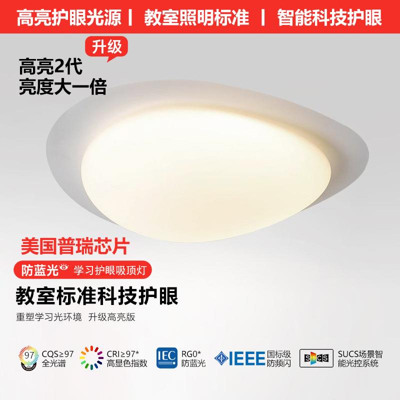 鹅卵石卧室灯简约现代吸顶灯北欧主卧温馨房间灯2025年新款灯具