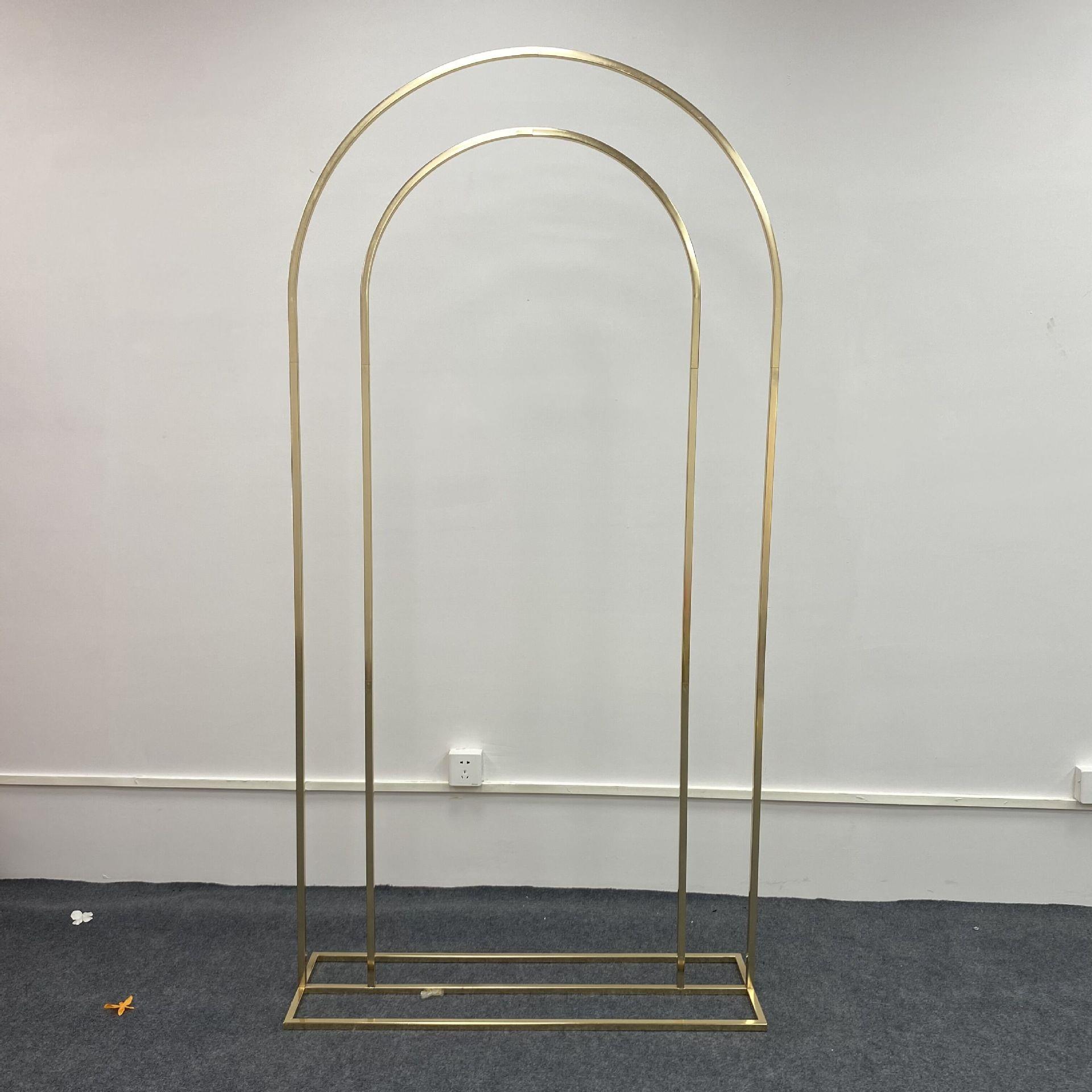 婚庆婚礼道具装饰铁圆形背景架花架架子舞台摆件几何拱门屏风