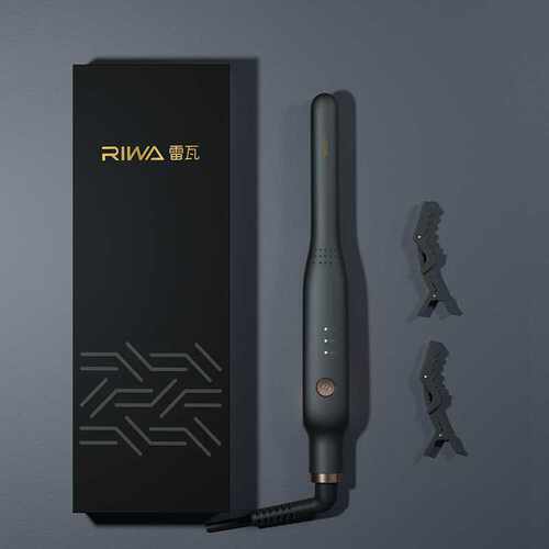 雷瓦RB-8250电夹板男士专用卷发棒直卷两用迷你小型拉直板蓬松器