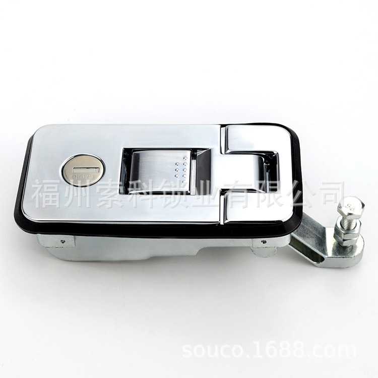 MS6018Z-2-1平面锁钥匙锁可调节电镀电柜门锁配电箱门锁开关柜锁