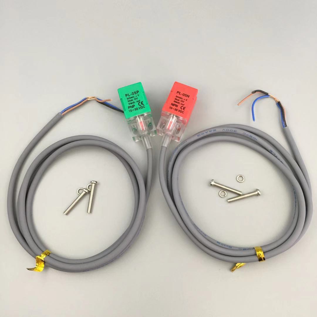 方型金属感应接近开关PS PL-05N PL-05P直流三线12V24V常开传感器