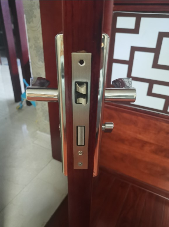 .老式门锁室内家用手柄型房门房间锁具门把手木门套装执手通用卧