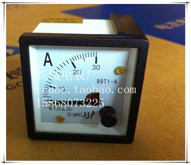 【长城电表厂】 99T1  30A  交流电流表 直接式 48*48