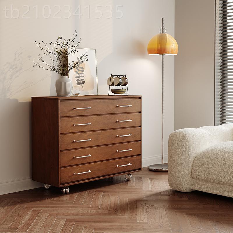 复古中风斗柜实感边JKG柜客厅小立柜卧木室靠墙收纳柜高级古五斗