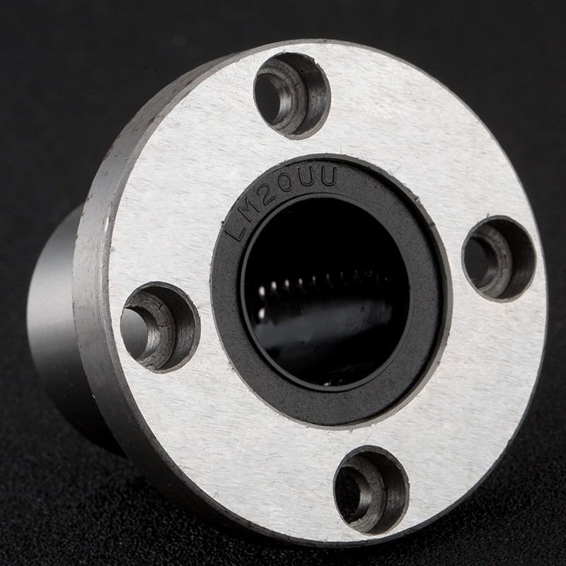 直线带座圆法兰 直线轴承光轴导套滑套LMF6 8 10 12 16 20 60UU