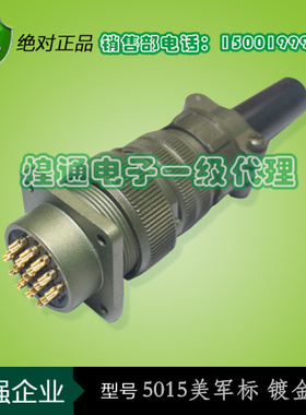 (重强)5015美军标插头 连接器 航空插头MS3106A/3102A 20-18 9芯