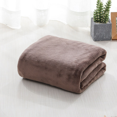 法兰绒毛毯被子单人宿舍夏季薄款办公室午睡O毯珊瑚绒小毯子空调