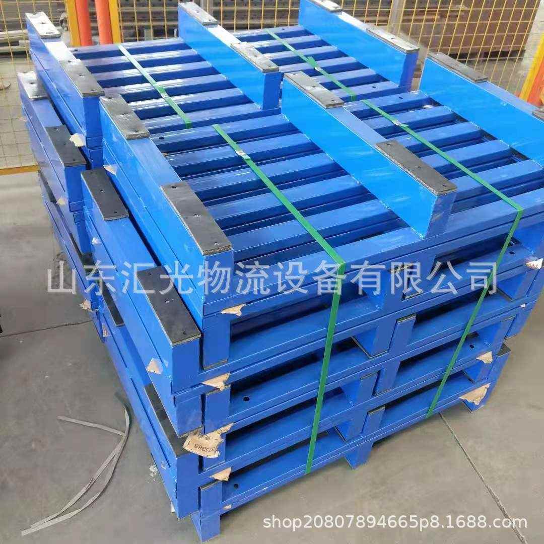 厂家重型钢制川子托n盘双面金属托盘镀锌铁托盘仓库叉车铁托盘