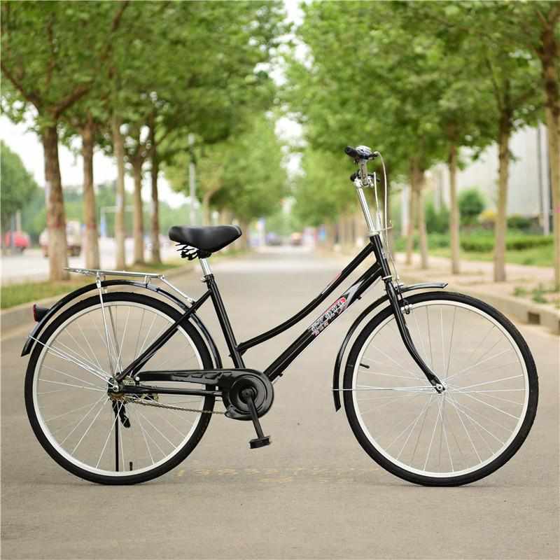 自行车女式24/26寸男女士轻便老式单久普M通轻松通勤遛弯休闲单车