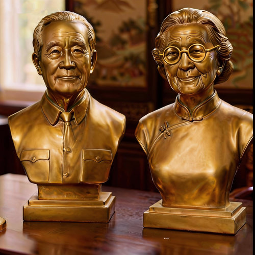 照片定制3D打印玻璃钢人物雕塑肖像亲人名人雕像铸铜头像老人定制