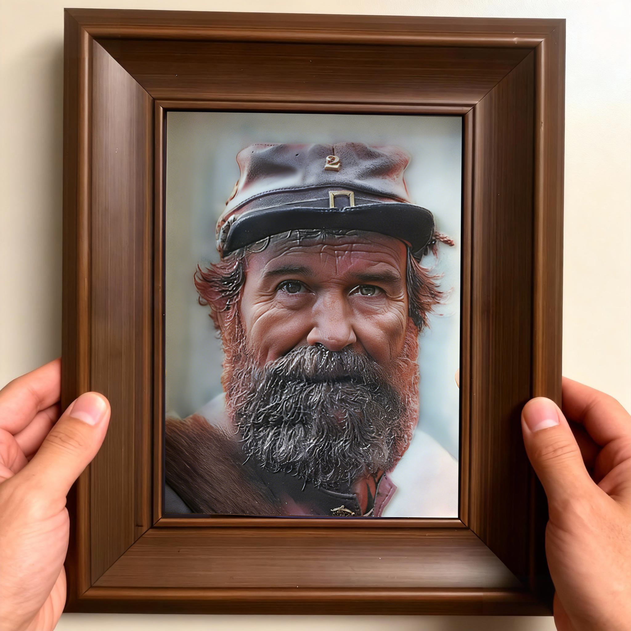 真人立体浮雕肖像画纪念亲人礼物