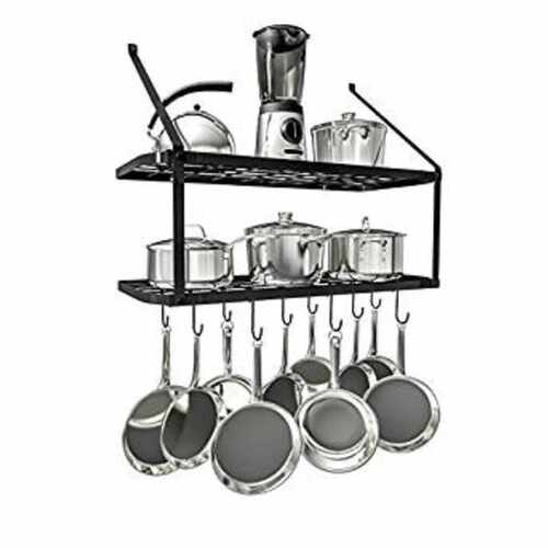 佳华 铁艺厨房架锅架 厨房置物架 折叠 厨房壁挂锅架Kitchen rack