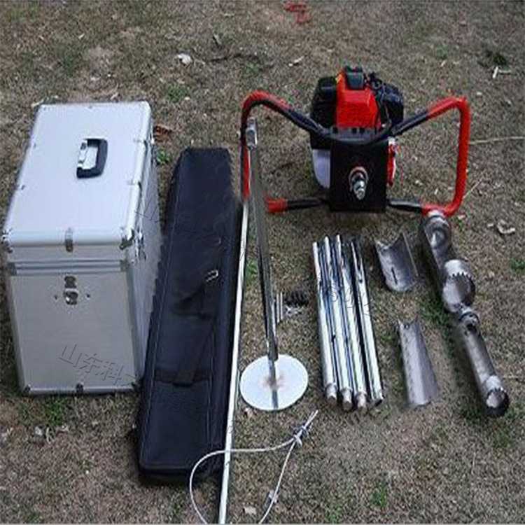 手持式汽油动力取土钻 便携式土壤采样器 单缸二冲程土壤取样设备