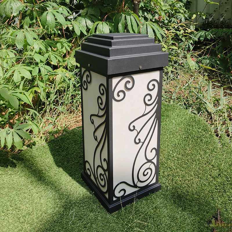 工程别墅柱头灯户外防水节能庭院灯室外花园景观工厂太阳照明大灯