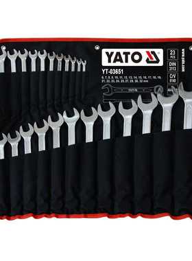 YATO易尔拓23件铬钒钢两用扳手组套梅开扳手套装YT-03651 6-32mm