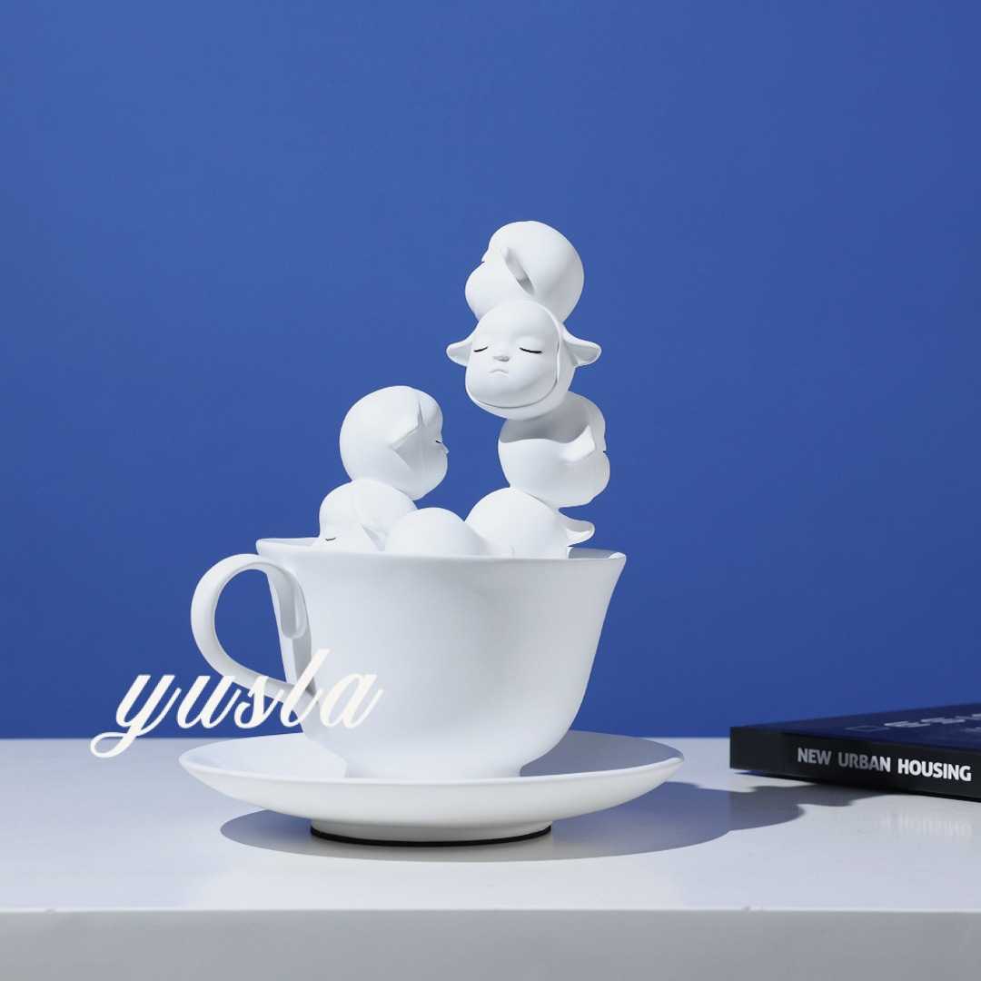 简约意式售楼处样板间儿童房客厅茶几电视柜酒店别墅摆件软装饰品