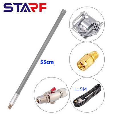 55CM灰色N母头868mHZ915m5米线 避雷器 夹码heliumRAKNebraBobcat