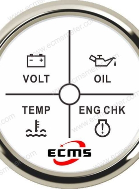 ECP电池电压/机油液压压力/温度水温报警/ENG检测报警指示灯仪表