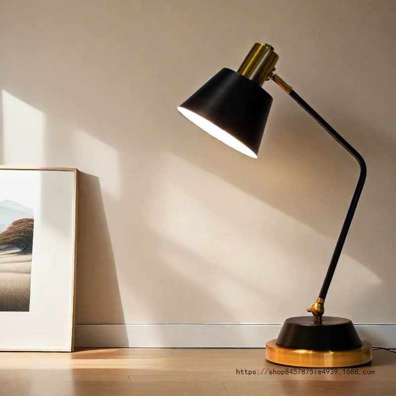 美式轻奢风护眼台灯酒店led灯书房宿舍书桌学习阅读灯卧室床头灯