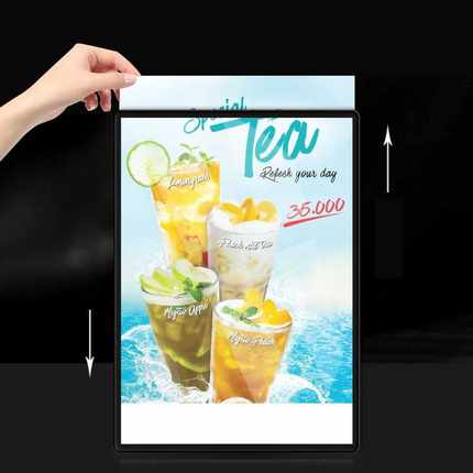 LED ultra-thin advertising light box pull-out picture change