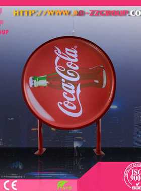 Advertising signboard outdoor round LED double-side lightbox