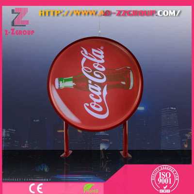 Advertising signboard outdoor round LED double-side lightbox