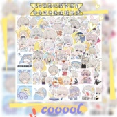 60张恋屿深空沈星回Q版 头像涂鸦贴纸行李箱电脑水杯手机背卡贴画diy手账桌面装 饰防水贴画高颜值你不重复DIY