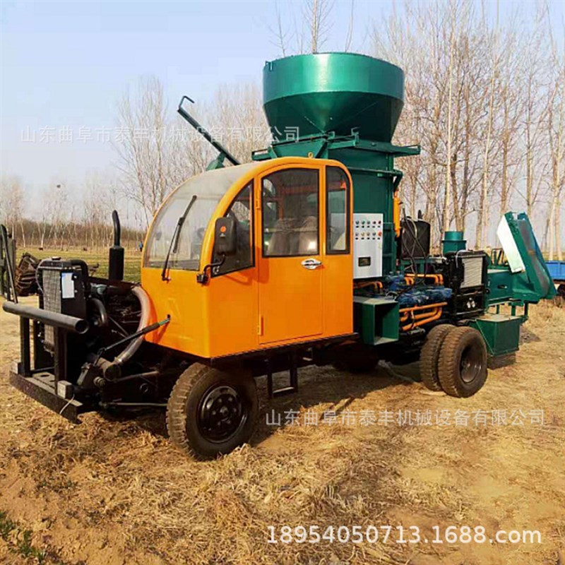 锡林郭勒盟牧草装袋压块机 1x0吨小型立式打包机 秸秆粉碎压块机