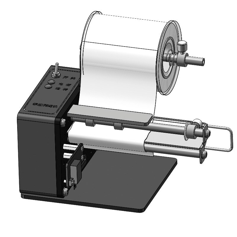 工厂不干胶剥离机标签纸封口C贴热敏纸自动分离撕标揭标机