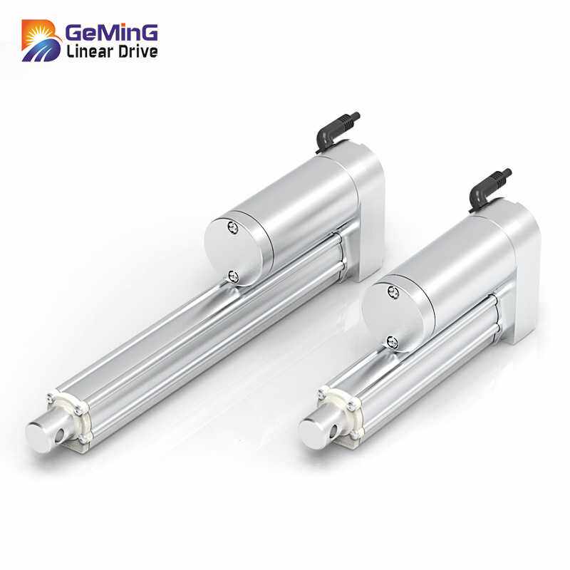 100MM行程微型电动推杆 48V直流有刷直线推进器 电动升降伸缩推杆