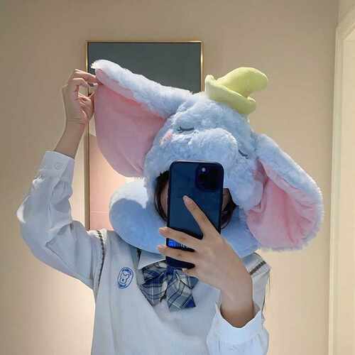 颈帽办公头枕蒂猫毛绒脖子乐枕美玛丽公室枕卡通办公室U午睡护型